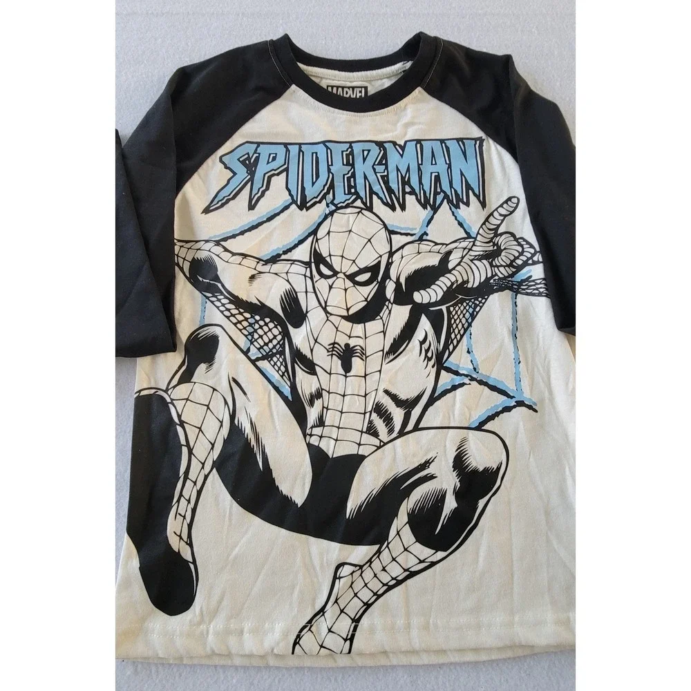 Marvel Toddler Boys Long Sleeve T-Shirt NWT‎ Size M(10-12) Spider-Man Multicolor